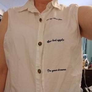 Disneyland ladies sleeveless Princess button shirt